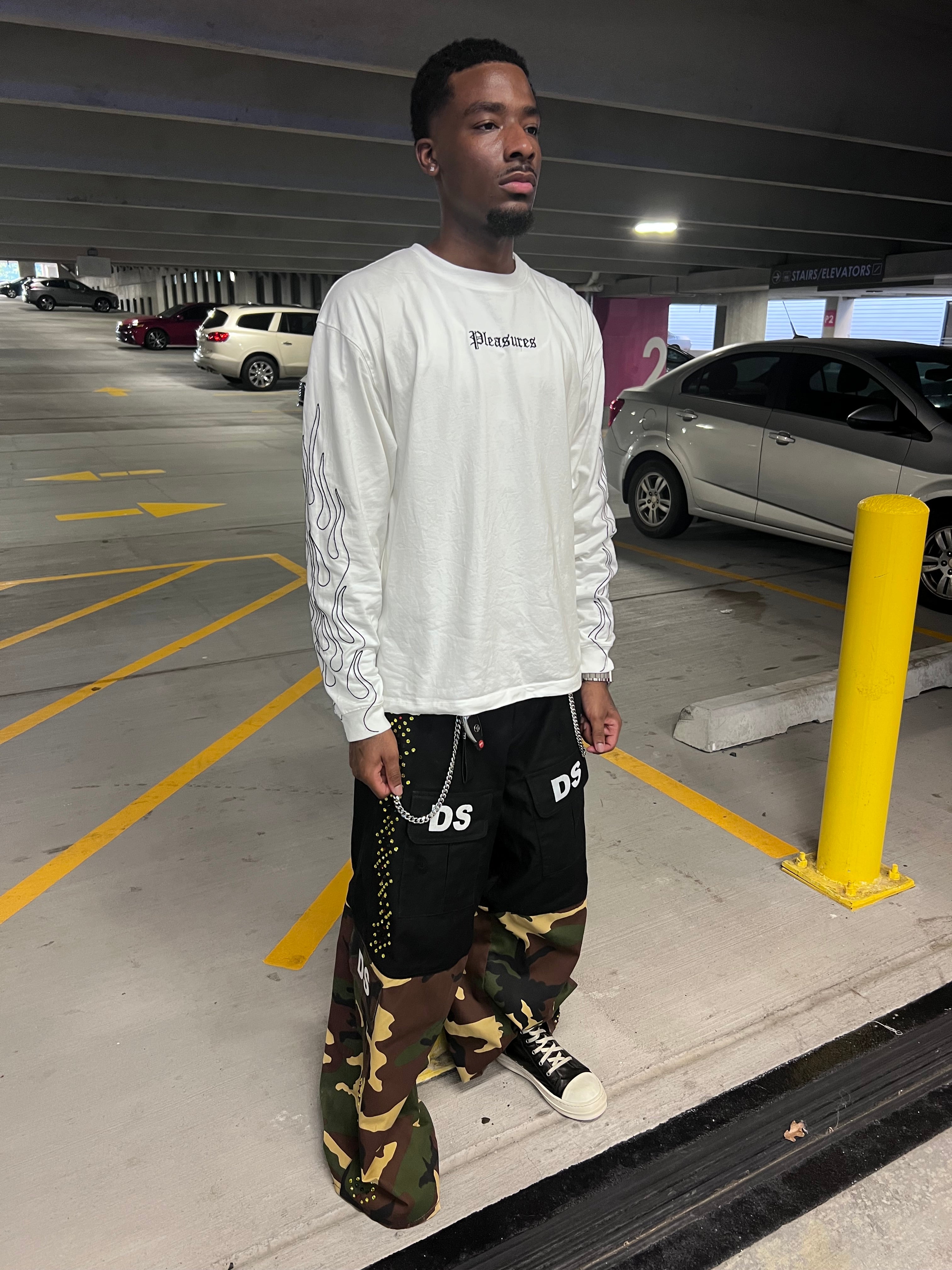 Two toned cargo pants