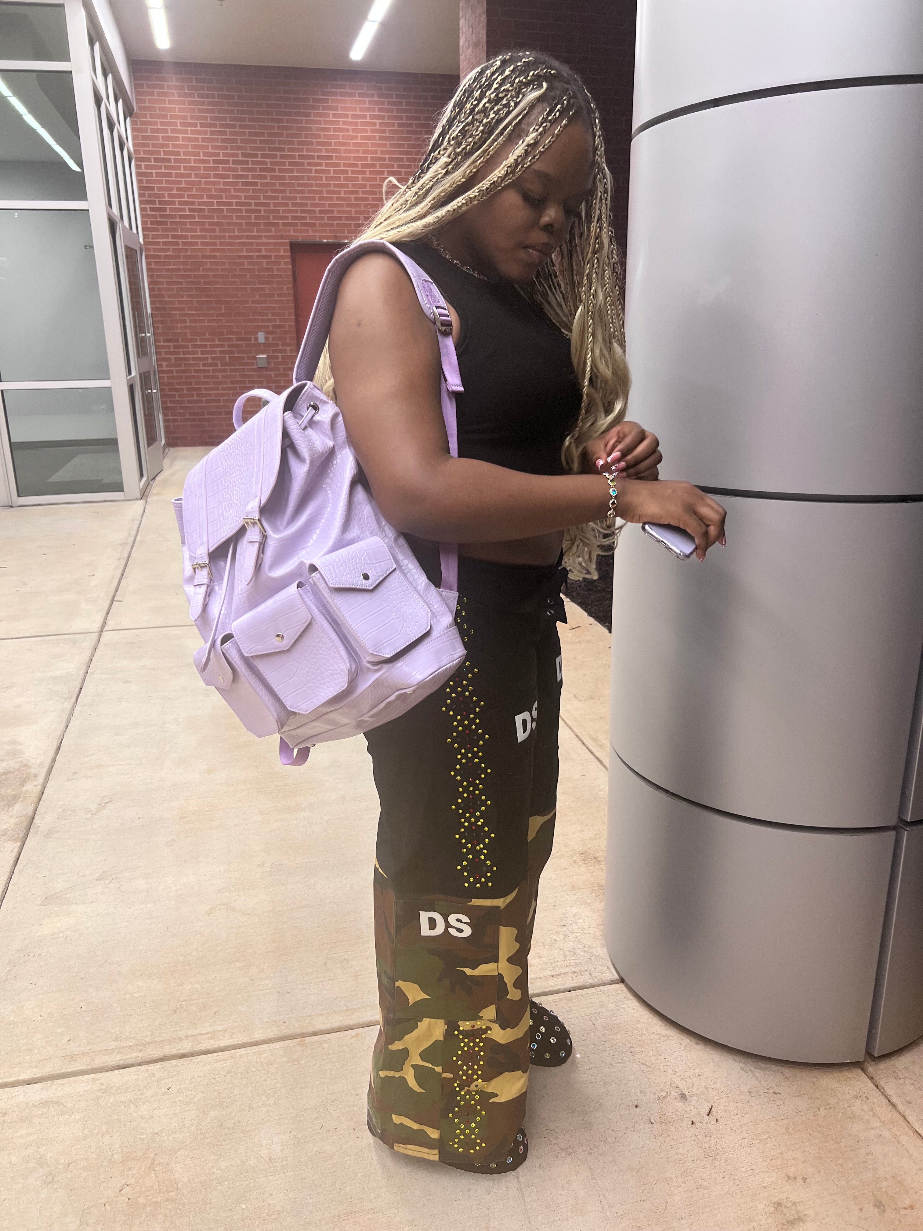 Two toned cargo pants